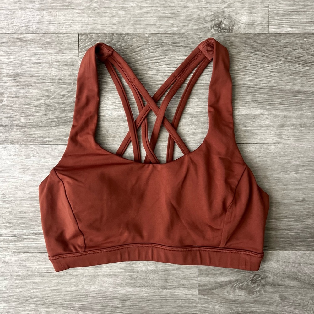 Lululemon Athletica Terracotta / Rust Sports Bra
